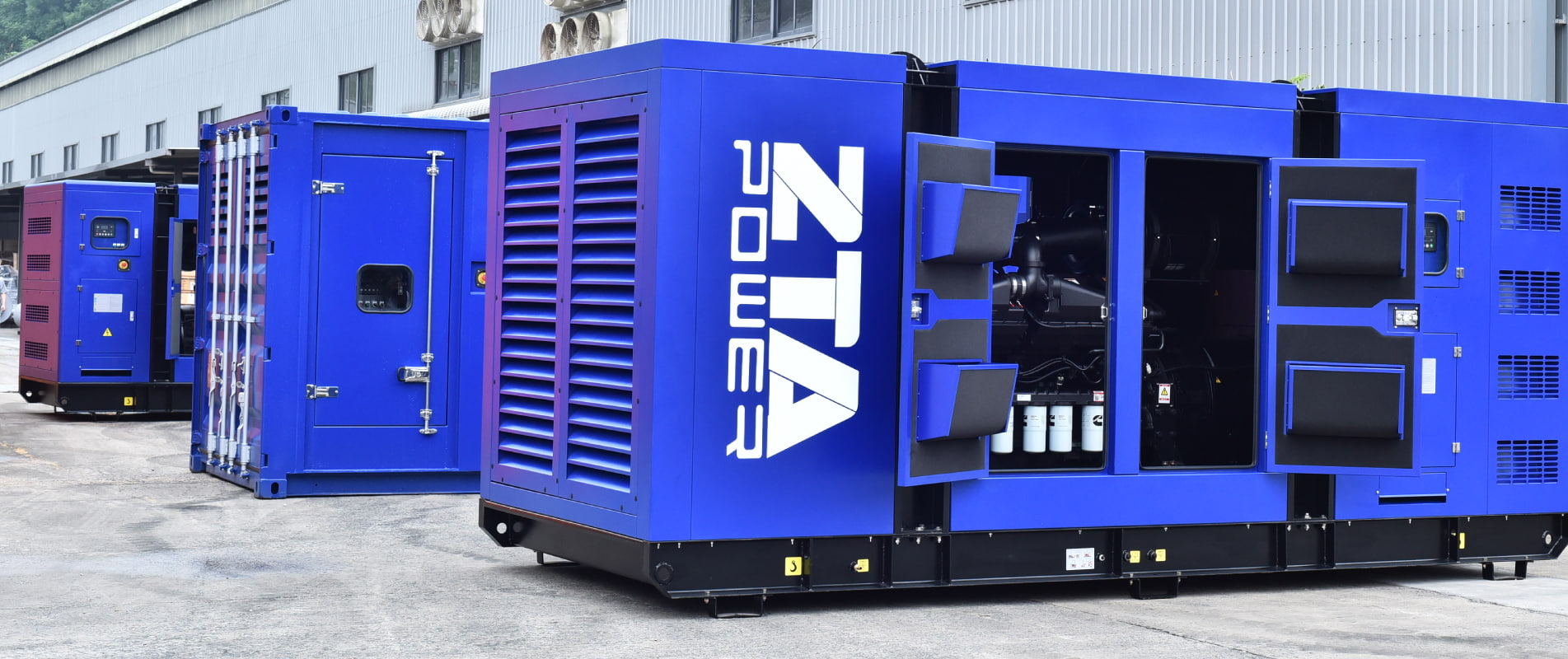 ZTA POWER 20FT SILENT CONTAINER GENSET 1000KW 1250KVA